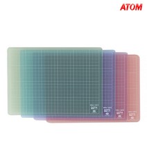 A4칼라커팅매트 300x215mm/컷팅매트/투명커팅매트/고무판/고무매트/데스크패드/책상고무판/깔판