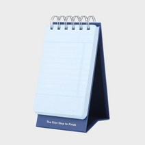 두꺼운 체크리스트 할일체크 데스크플래너 탁상 스탠드 투두리스트 Checklist, 하늘색