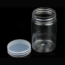 슬라임 용기 원형 플라스틱 통 소분 병 투명 원통 4.8CM 130ML 원통케이스 투명원통케이스 슬라임보관통, 1개