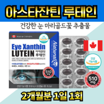캐나다산 아스타잔틴미니 노안 영양제 청소년 노안 영양제 루테인 마리골드꽃 마리골드오일 비타민A 비타민E 아연 헤마토코쿠스추출물 빌베리 눈피로영양제 크릴오일 Lutein PTP, 2박스(2개월분)