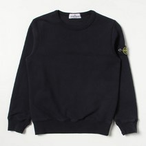 [스톤아일랜드 키즈] 22FW 스톤아일랜드 쥬니어 코튼 플리스 맨투맨 네이비 7716613