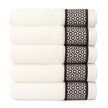 모던리빙 마르코 호텔수건 180g 코마사 40수, 흰색, 5장