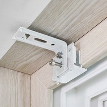 창안애 이지홀더 안뚫어고리 못없이 커튼봉 커튼레일 못없는 화이트 블라인드 브라켓 달기 원룸 무타공 설치, 이지홀더-화이트 2p, 2개