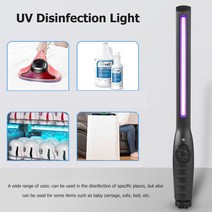 UV 세균 측정기 위생점검 배양 핸드 헬드 살균기 램프 충전식 가정용 소독 빛 휴대용, 보여진 바와 같이