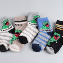 유아양말 아동양말 중목양말 공룡메카드 5족1세트