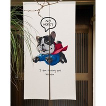 Art Animals Door 커튼 코끼리 일본 노렌 출입구 파티션 주방 침실 욕실 문 장식 하프, [15] CTS00775