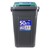 코멕스 크린스페이스 대용량 분리수거 휴지통(50L), 1개, 그린