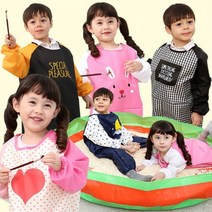 특가존Yh87Q92 놀이가 즐거워지는 미술가운 전신 어린이미술용품 어린이미술가운 미술소품 귀여운미술가운 미술용품, 05.로켓발사 네이비-L