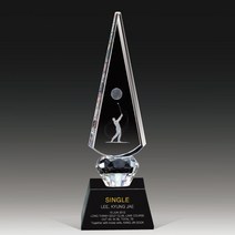 금속 펄 크리스탈트로피 상패 기념 감사 제작 골프 대회 우승 시상 상품명 T11-132-3