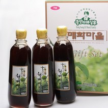 홍쌍리매실청 청매실선물세트 7호(600ml 3개) 임산부매실액 임산부매실차