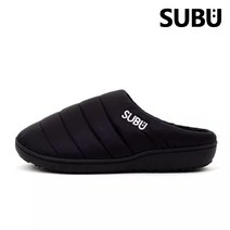 수부 방한 패딩 슬리퍼 다운 샌들 블랙 SUBU-BK