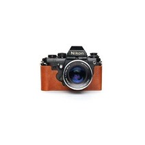 니콘용 핸드메이드 정품 리얼 가죽 하프 카메라 케이스 가방 커버 F3 F3HP F3AF F3T 그린 컬러, Rufous