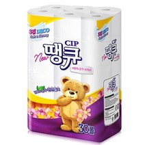 도톰한 뉴 14m 땡큐 30롤 1팩 3겹 페이퍼 먼지안나는휴지 화장지 홈쇼핑, 30개, 1개