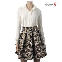 쉬즈넘버나인 키이라 맞주름 쉬폰 블라우스