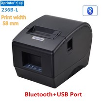 라벨 프린터 바코드 네임스티커 기계 휴대용 라벨기, 236b-l bt 및 USB, 영국 플러그