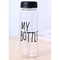 투명보틀 어린이 초등학생 휴대용물통 단체텀블러, 블랙+케이스+인쇄 100개