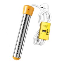 욕조 돼지꼬리 히터봉 가열기 온수기 물데우는 기계, 지능형 타이머 자동 전원 끄기  2500W