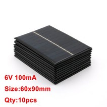 태양광 패널 접이식 충전기 발전 발전기 모듈 플렉시블 고용량 태양열, 6V 100mA