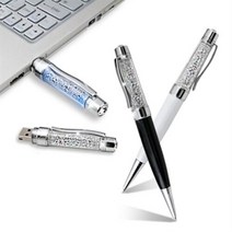 아트박스/이츠 USB 샤인스톤(SHINE STONE) 볼펜형 USB메모리 32GB, 블랙(Black)