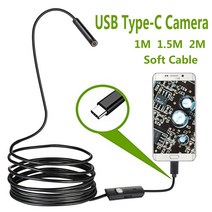 배관내시경카메라 누수탐지기 usb 뱀 검사 ip67 방수 usb c type-c 스코프 samsung galaxy s9s8 google pixel nexus 6p, 2m
