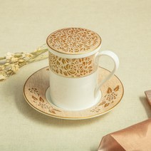 한국도자기 궁 뚜껑 받침 머그 1인 세트, 없음, 1개