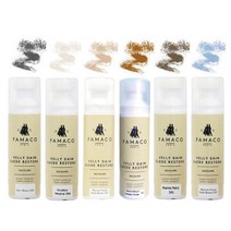 겨울 어그 부츠 스웨이드 누벅 신발 색상 복원제 75ml 부처 구두 관리, 미디엄브라운