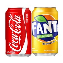 코카콜라 355mlx12캔+환타 오렌지 355mlx12캔 1세트 업소용음료 뚱캔 파인애플 포도, 코카콜라 12캔+환타 파인 12캔 1세트