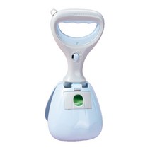 강아지 산책 배변 줍는 똥집게 휴대용 똥츄 봉투120장, 크림블루+봉투120장