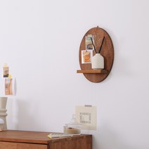 DIY 브릭 C형 계란형 원목 벽선반