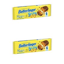 Butterfinger 버터핑거 피넛 버터 초콜릿 바 Fun Size 6개입 2팩