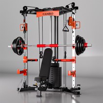 가정용 홈짐 파워랙 벤치프레스 스쿼트 스미스머신 턱걸이 데드리프트, 스쿼트 랙 풀 세트 + 60KG 바벨