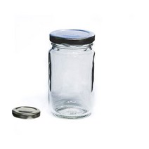 국산 투명한 유리밀폐용기 모음 공병 다용도병, 200ml 실버