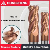 R0512 불노즈 커터 코너 반경 엔드 밀 CNC 텅스텐 스틸 금속 라우터 공구 표면 가공 카바이드 밀링 커터, 16R1X16X100