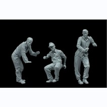 저울1/35 스케일 다이캐스팅 2 차 세계 대전 버게 크루 군인 수지 모델 피규어 GK 마이크로 장면 레이아웃, 01 Unassembled unpainte