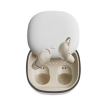 eleror 보이지 않는 블루투스 5.2 헤드폰(마이크 포함) 아이폰/안드로이드 폰용 미니 수면 이어 버드, Ivory, X999