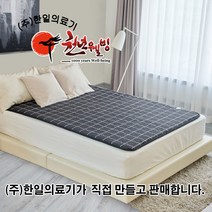 한일의료기 탄소피복 침대용 카본 온열매트 전자파걱정없는 EMF인증 전기매트, 더블(140cmX200cm), 모던그레이체크
