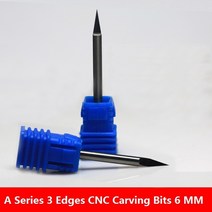 산업용 6MM SHK A 시리즈 카바이드 커터 1 개 하드 3 에지 우드 CNC 라우터 비트 목공 면 칼, 14 A3J64503