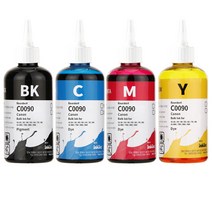 잉크테크 캐논 GI-90 GI-990 G1910 G2910 G3910 G4910 G5090 G6090 G7090 호환 무한 리필 잉크, 250ml(뾰족공병), 1세트