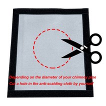 화목난로텐트 캠핑 텐트 스토브 잭 내화성 파이프 액세서리 화재 방지 보호 링 티피 핫