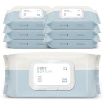 물걸레청소포 특대형 캡형 25매 x 7팩(총175매) 막대걸레 밀대 베이킹소다 청소티슈