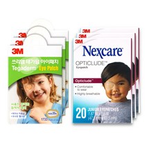 쓰리엠테가덤아이패치(3M Tegaderm Eye patch) (1곽 20매입) x 3개 + 옵티클루드 아이패치 (1곽 20매입) x 3개, 1개