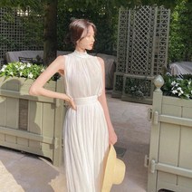 하이퀄리티 수입 실키 원피스 서예지 플레어 홀터넥 샤틴 끈 블라우스 세트 여신 우아한 고급진 새틴 실크 맥시