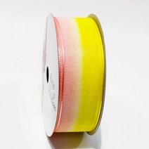 금비 이색오간디리본(36mm*15m)(사은품 증정 행사중), TO#07 연오렌지_노랑, 15m