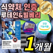 빌베리 루테인 비타민 A E 토코페롤 안토시아닌 루데인 루테닌 누테인 류테인 눈 노화 노안 부모님 직장인 건강 영양제 홈쇼핑 식약처 인증 식약청 인정 내츄럴 플러스 건강 기능식품