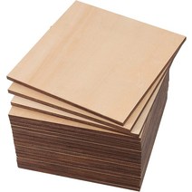 HAKZEON 20팩 6mm 1 4 x 6 x 6 인치 발트해 자작나무 합판 B BB 등급 사각 발트해 자작나무 합판, 한개옵션0