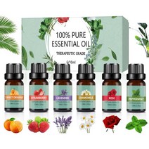 아로마오일 에센설오일 천연100% 정유 10ml x6종 세트
