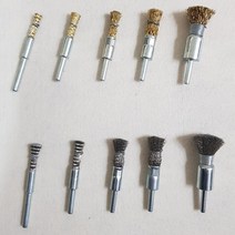 산업용 공업용 스텐 철 브러쉬 종 전동드릴 베이비 드릴용 와이어 녹제거 브러쉬 브러시, 베이비 일자 브러쉬 스텐 8mm