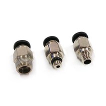 일반형 스텐 푸쉬 원터치 피팅 모음 1.75 3mm 호환 (PC4-01 / M5 / M6) 3D프린터 V6 보우덴, 1. 4x2 튜브 1/8 나사 (1.75mm)