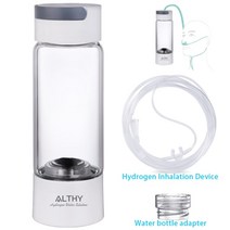 수소 발생기 althy 가 풍부한 물 생성기 병 - 유리 컵 본체 - dupont 1세트, 협력사, 하얀색