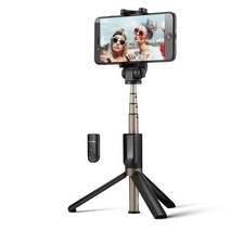BlitzWolf BW-BS3 3 1 무선 블루투스 Selfie 스틱 삼각대 미니 확장 가능한 Monopod 유니버설 아이폰에 대, 01 BS3 Black_01 호주